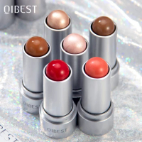 QIBEST Multifunctional Contouring Stick Bronzer Shadow Highlight Blush Stick Eyeshadow Glitter Corrector Contour Makeup Cosmetic
