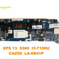 Original for DELL XPS 13 9360 laptop motherboard XPS 13 9360 I3-7100U CAZ00 LA-D841P tested good free shipping