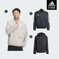 【adidas 愛迪達】 LOGO 連帽外套 運動外套 夾克 薄外套 男(多款任選)