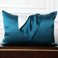1pc 100% Mulberry Silk Pillowcase, Soft Breathable Mulberry Silk Pillowcase For Sleeping