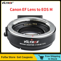Viltrox EF-EOS M2 EF-M For Canon EF Lens to EOS M Camera Lens Adapter 0.71x Focal Reducer Speed Booster Adapter M6 M200 M5 M50
