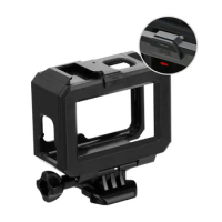 Plastic Buckle Mount Frame Case Cover with Cold Shoe for GoPro Hero 9 10 11 12 Camera