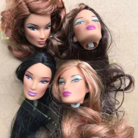 Vintage Rare Limited Collection Doll Head Jett Poppy Parker Elise 1/6 FR IT MZ Heads Make Up Practice Heads