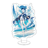 Móc Khoá, Mô Hình Standee Game Impact Fontaine Furina Focalors Trang Trí Bàn Học, Làm Việc Women Nữ