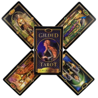 The Gilded Tarot Cards A 78 Deck Oracle English Visions Divination Edition Borad Playing Games