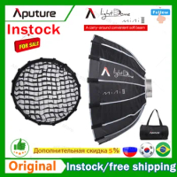 Aputure Light Dome Mini II Soft Box with Grid Flash Diffuser for Light Storm 120 and COB 300 Series Bowens Mount LED Lights