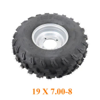 ATV Wheels 19/7-8 19X7.00-8 19X700-8 19X7-8 4PLY ATV QUAD TIRE WHEEL TUBELESS Tyres Hub 8 Inches Wheel Rim and Tyre