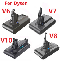 Vacuum Cleaner Battery for Dyson V6 V7 V8 V10 Series SV03-09 SV10 SV11 SV12 DC62 Absolute Fluffy Animal Pro Rechargeable Bateria