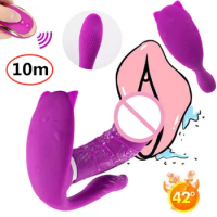 Invisible Butterfly Wearable Dildo Vibrating Egg Couples Wireless Remote Control Panties Vibrator Massage Adult Erotic Sex Toys