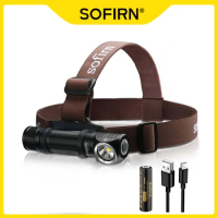 Sofirn-HS40 USB C Rechargeable Headlamp 18650 Super Bright SST40 LED Torch 2000lm Flashlight with 2 Modes Power Indicator