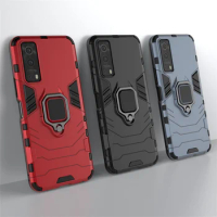 Hard Armor Magnetic Phone Case For Vivo Y72 5G Case For Vivo Y72 5G Cover PC Bumper Shockproof Full Cover For Vivo Y72 5G Fundas