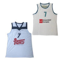 Men Basketball Jerseys TEKA 7 DONCIC Jersey Sewing Embroidery Outdoor Sports Hip Hop Sweat absorption White NEW 2023