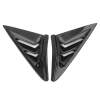 For Honda Civic Type R Hatchback 2016-20201 Rear Side Vent Window Louver Cover Triangular Window Tri
