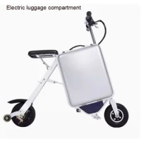Electric Luggage Travel Riding Suitcase The Ultra-Light Mobility Scooter Lithium-Ion Foldable Electric Bicycle With Wheels