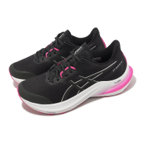 【asics 亞瑟士】慢跑鞋 GT-2000 12 Lite-Show 女鞋 黑 粉 夜光系列 3D導引 運動鞋 亞瑟士(1012B578001)