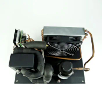 12V/24V DC Compressor Walk In Solar water chiller Freezer Fridge chest freezer water cooling mini air chiller