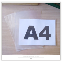 一個2.5元(2入販售)透明A4L文件夾-薄款 A4直式L文件袋 文件收納袋 資料袋