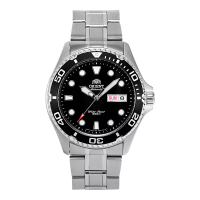 Orient Jam Tangan Pria Orient Ray II FAA02004B Mako II Automatic Black Dial Stainless Steel Strap