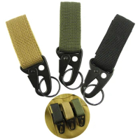 Men's Outdoor Tactical Key Chain EDC Military Nylon Carbine Men Keychain Multi-Function Eagle Hooks Belt Key Ring Pendant J350