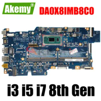 DA0X8IMB8C0 For HP Probook 430 G6 HSN-Q14C Notebook Mainboard with i3 i5 i7 8th Gen CPU DDR4 Motherboard
