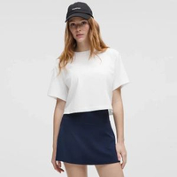 All Yours 女士棉混紡短款 T 恤 丨lululemon丨LW3JSJS-白色 XXXS