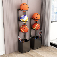 【免運】開發票 美雅閣| 籃球足球收納架框靠墻家用兒童運動器材置物架乒乓球拍擺放球架子