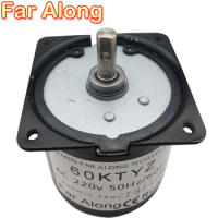 14W Miniature AC Permanent Magnet Synchronous Motor With Low-Speed All Metal Gears 60KTYZ Reversible