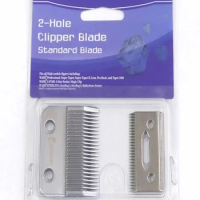 Professional 2-Hole Clipper Blade Set Compatible with for wahl 5 star Senior,Super Taper,Icon,Pro Basic,Taper 2000,Sterling 3/9