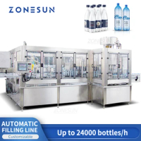 ZONESUN ZS-AFM 24000BPH Full-Automatic PET Bottle Filling Machine Mineral Water Drink Beverage Manufacture Mass Production Line
