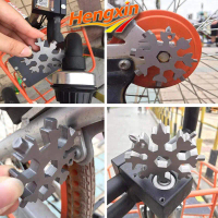 Hengxin 18-In-1 Snowflake Multi Tool Flat Cross Screw driver Wrench Pocket Tool Hike Keyring Paper