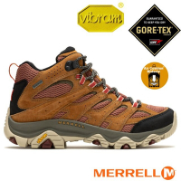 【MERRELL】女 MOAB 3 MID GORE-TEX 多功能防水透氣登山健行鞋.登山鞋_ML037498 土黃色