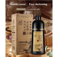 Shampoo Penghitam Rambut Uban Secara Instant Shampo Pewarna Rambut Herbal Sampo Semir Rambut Hitam S