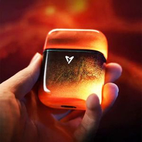 新款續航藍芽入耳流沙電競無線耳機夜光真主動超長降噪高音質耳機