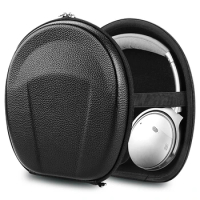 Geekria Headphone Case Compatible with Bose QC Ultra, QC45, NC700, QC35II, QCSE Case, Hard Shell Travel Carrying Bag (Black)