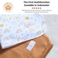 AKUSVARA - Over the Rainbow Classic Swaddle, Bedong Bayi Multifungsi