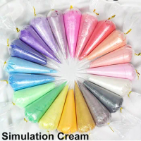 Enablefancy 20 Pearl Colors 100g Matt Pearlized Simulation Cream Glue Gel DIY PhoneCase Cooking Cake Accessories Handmade Gift