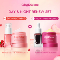 [Top Creator] Glad2Glow Day&Night Renew Bundle 4in1 - 4 PCS Barrier Skincare Paket-Brightening Moist