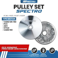 Spectro Pulley Set Vario 125 150 PCX 160 Stylo Mangkok Ganda Rumah Roler CVT Racing VarioBIG/ADV/PCX