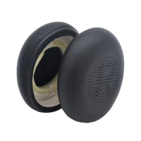 Pad Telinga Kulit, Kualiti Premium, untuk Jabra Elite 45H Evolve2 65, Pad Kusyen Fon Telinga