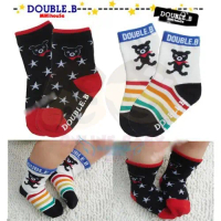 Double B Funky 2 In 1 Socks (Star & Rainbow) (Suitable For 18-36M)