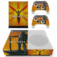 Dark Souls Skin Sticker Decal Cover for Xbox One S Slim Console and 2 Controllers skins Vinyl