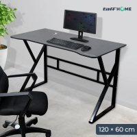 Meja Komputer Belajar Meja Kerja Gaming Table Laptop PC Desk Frame With Cable Hole Minimalis Materia