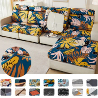new floral printed stretch sofa seat cushion cover backrest cover protector for couch sofa cover L shape chaselong slipcovers