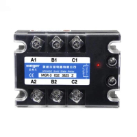 SSR 25DA 25A Three Phase Solid State Relay Module input 3-32VDC output 24-380VAC DC-AC Normally open Solid State Relay