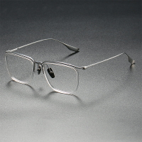 日系超輕純鈦板材透明近視眼鏡框復古大框眼鏡架男變色眼鏡DTX106
