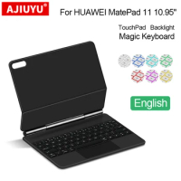 Magic Keyboard For HUAWEI MatePad 11 10.95" 2021 DBY-W09 DBY-L09 Case Portuguese Spanish Korean Arabic German TrackPad Keyboard