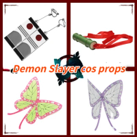 Demon Slayer COSPLAY Props Tanjiro Earrings Ni Douzi Bamboo Tube Butterfly Ninka Nahu Hair Accessories Character Decorations
