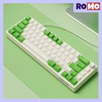 Eweadn C65 Mechanical Keyboard 65keys Office Keyboard Typle-c Connection Multifunctional Knob N-key Rollover Gaming Keyboard