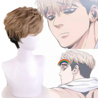 2024 OH Killing Stalking SangWoo Short Wig Cosplay Costume Heat Resistant Synthetic Hair Men Fashion Wigs Wig Cap