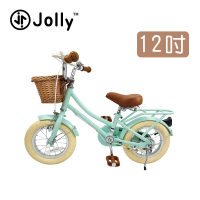 【JOLLY】MQ007文青風兒童自行車12吋(復古 三輪車 戶外)